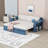 Wood Daybed with Desk and Storage Drawers and Shelves-1046671656-1046671660
