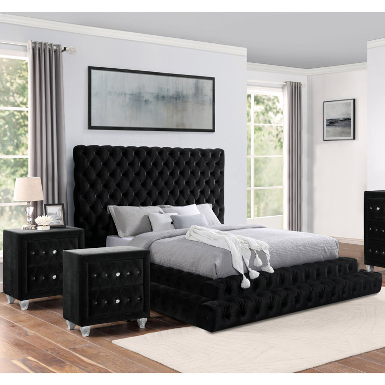 Willa Arlo Interiors Deskins Upholstered 3-Piece Bedroom Set & Reviews ...