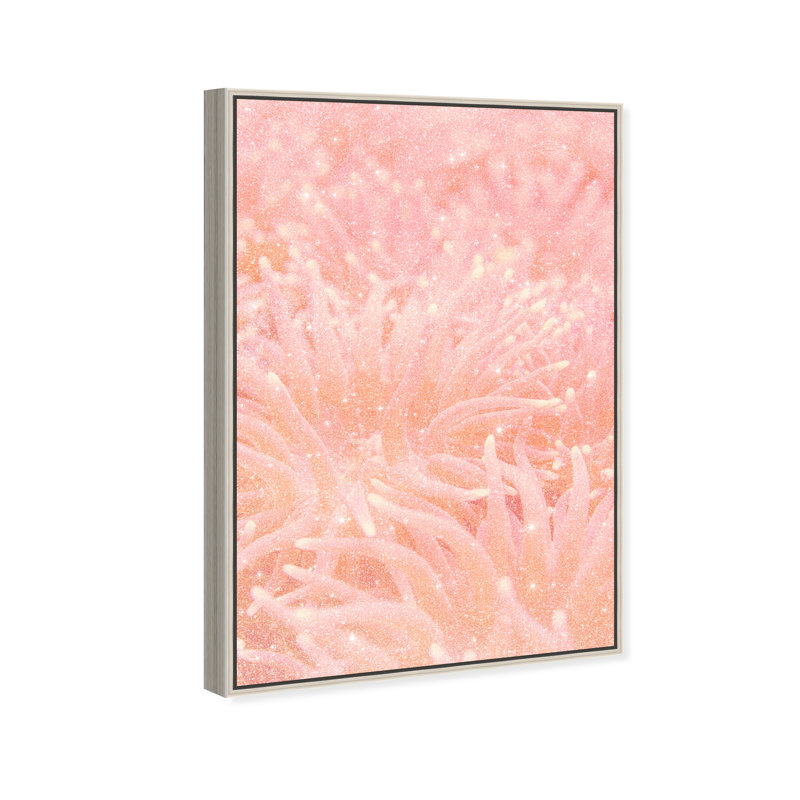 Deep Sea Flowers Print by Oliver Gal, 46"H x 31"W, Silver Floater Frame