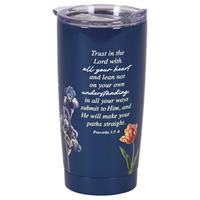 Tumbler Floral Scriptures 20 Oz