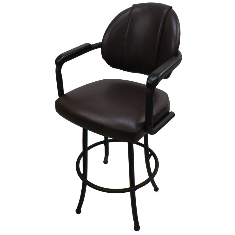 Comptoir pivotant, tabouret de bar et très grand Kolarik, Tabouret de comptoir (siège d'une hauteur de 26 p, Brun