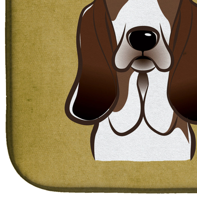 Tapis de séchage pour chien basset hound