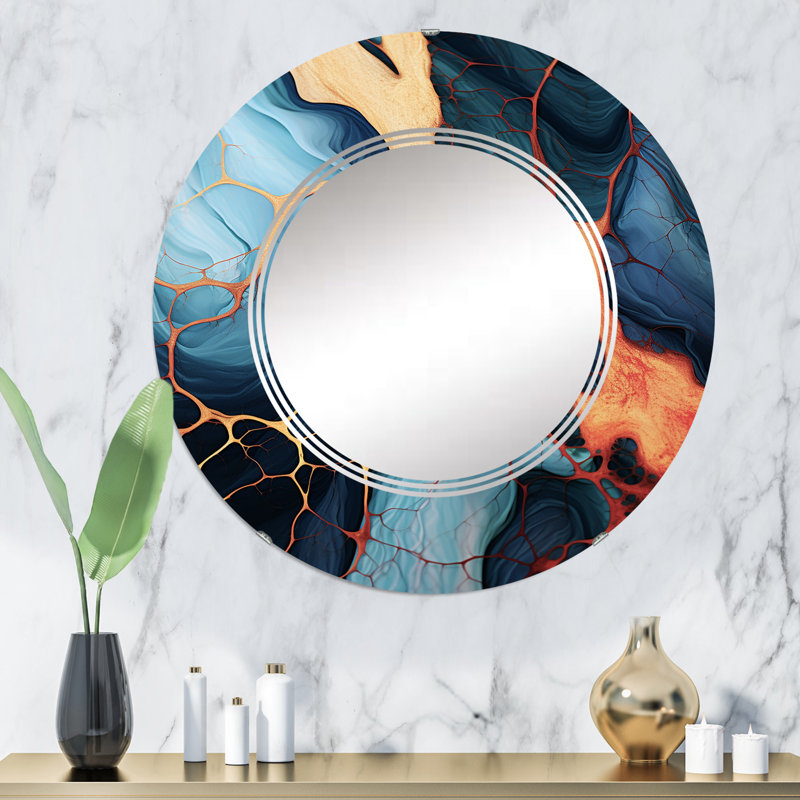 Miroir mural rond Kollman, 32 po x 32 po