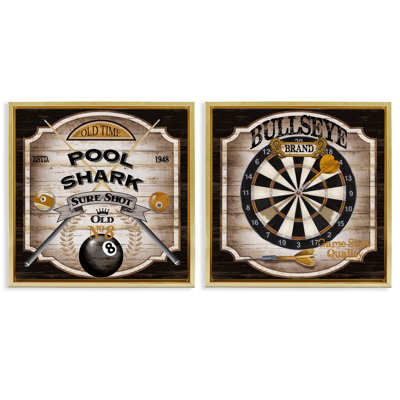Ensemble de cadre flottant pour piscine et jeu de fléchettes 2 pièces, par Conrad Knutsen