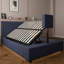 XR Living Maisie Fabric Ottoman TV Bed with LED Lighting-108896911-108896910