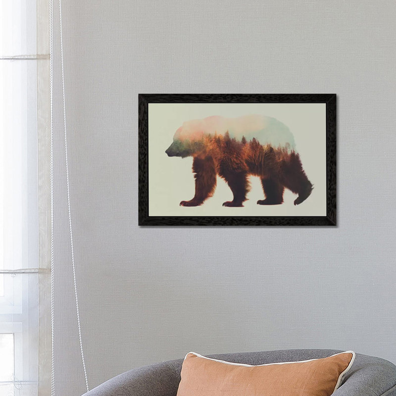 Bjorn by Andreas Lie - 1 Piece Wall Art on Canvas, 101.6 cm H x 66.04 cm W, Black Floater Framed