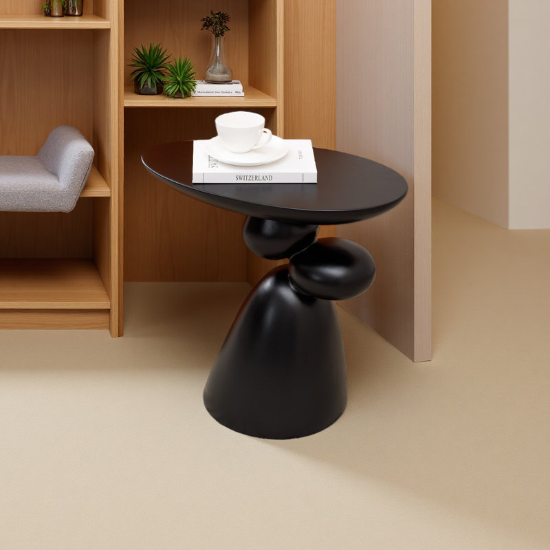 Table de bout Lucky Stone, table d'appoint en fibre de verre, table de coin minimaliste moderne, table basse avec décoration, décoration intérieure pour le salon, la chambre à coucher, la chambre d'amis