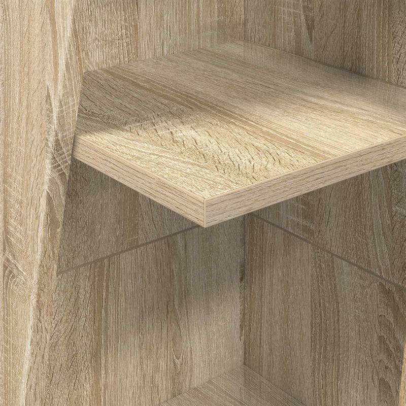 Engineered Wood Standard Accent Cabinet, 140 cm H x 27.5 cm L x 27 cm D, Sonoma Oak