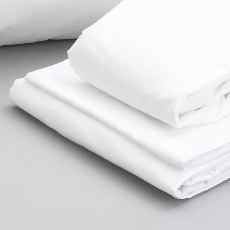 Literie 100% microfibre pour très grand lit - 2 coussins, drap à double couture, protège-matelas pour des taies d'oreiller douces pour un sommeil serein et confortable, 1 drap plat, draps-housses, protecteurs, tissu