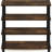 4-tier Shoe Storage Rack With Metal Frame – Amber Pine/black Finish