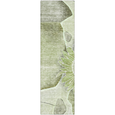 Premium Machine Washable Prisco Aloe Rug