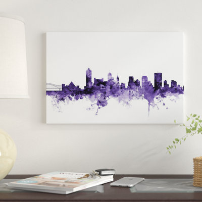 «Memphis, Tennessee Skyline» par Michael Tompsett, impression