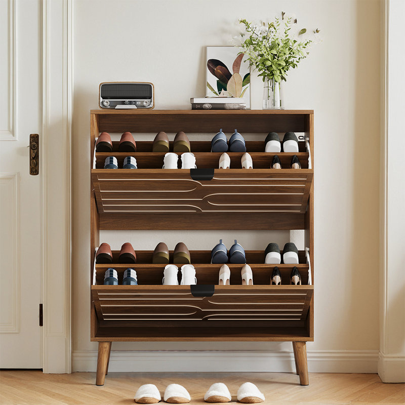 Rangement pour chaussures compact Mid-Century, 31,5 pouces