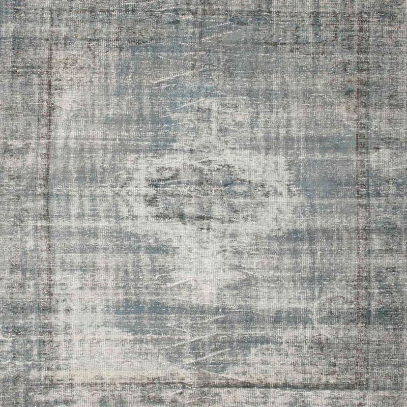 Tapis gris zone contemporaine, Carré 3 pi