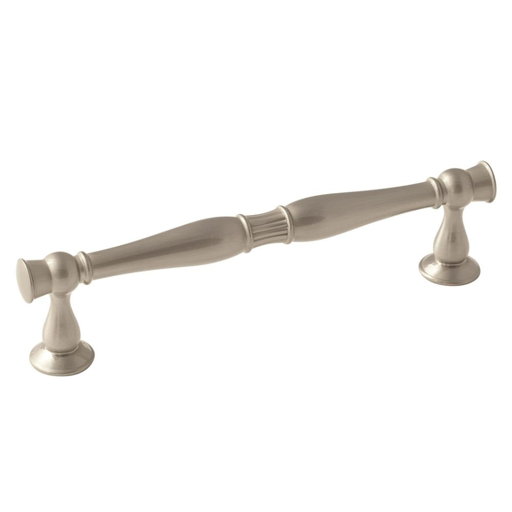 Crawford Bar Cabinet Pull, Satin Nickel, 6.31"