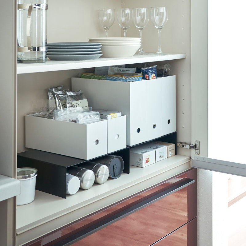 Black Steel Stackable Kitchen Helper Shelf Set