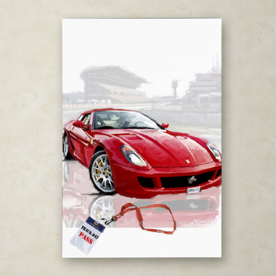 Armand 'Red Ferrari' Print on Canvas