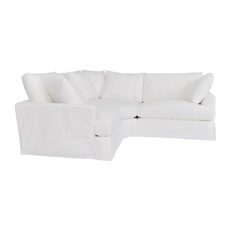 Canapé modulaire rembourré 3 pièces Kanta, Blanc