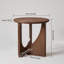 Table de bout Mid-Century moderne en bois de noyer avec base sculpturale