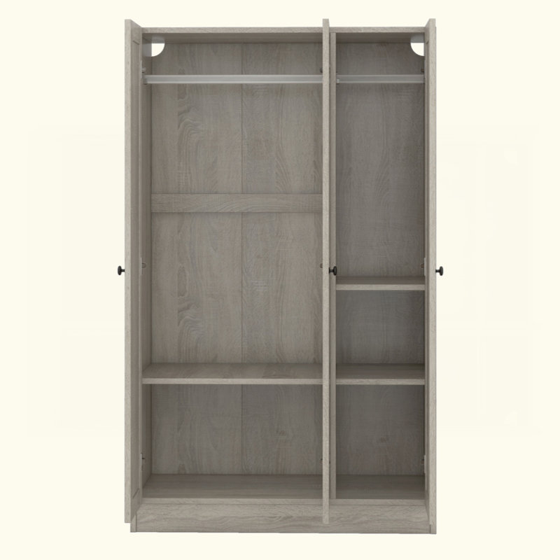 Armoire à 3 portes avec tablettes