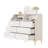 6 Drawer Dresser With Led Light, Chest Of Drawers With Charging Station, Wooden Dressers For Bedroom, Living Room, Entryway, Hallway-626095721