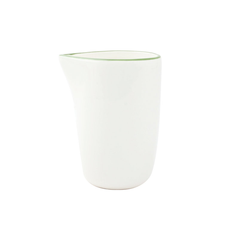 Abbesses Creamer, White/Green