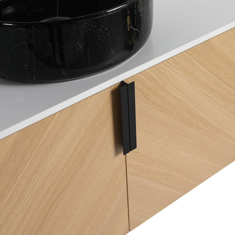 Meuble-lavabo 36 po avec lavabo en céramique, 35"
