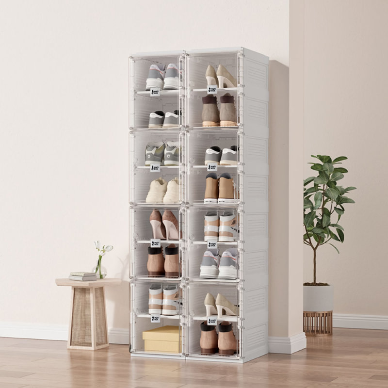 16 Pair Stackable Shoe Storage Box