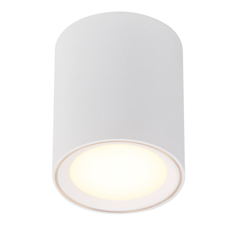 Fallon LED Flush Mount, White, 12cm H x 10cm W x 10cm D