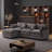 105" Modular L-Shape Sectional with Ottoman, Soft Chenille Fabric, 3-Seat-1438868625