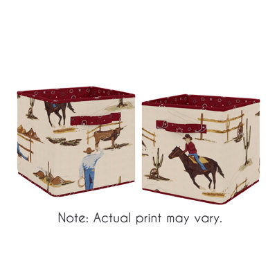 Wild West Fabric Storage Cube