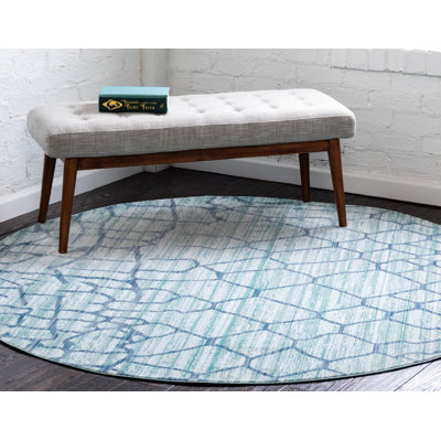 Tapis bleu clair Oberon