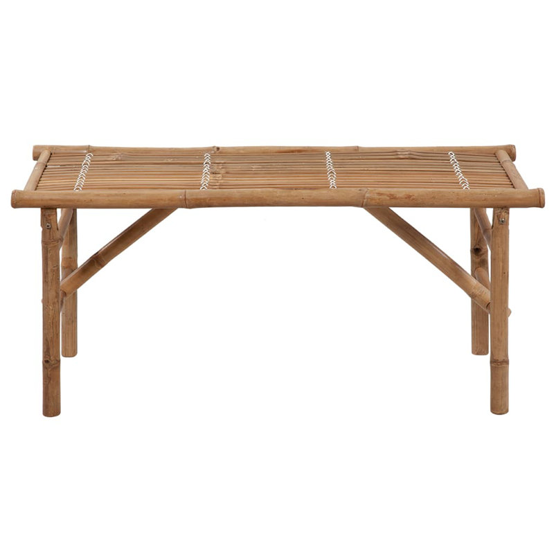 O'Donohue Solid Wood Bamboo Outdoor Bench, Espresso