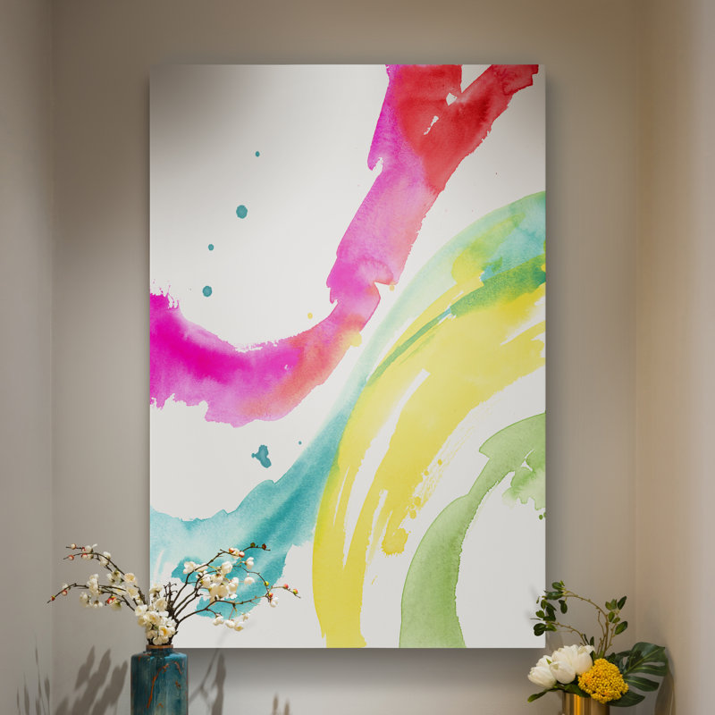 « saturée splash i », impression sur toile, H 12 po x l 8 po x P 1 po, Toile tendue