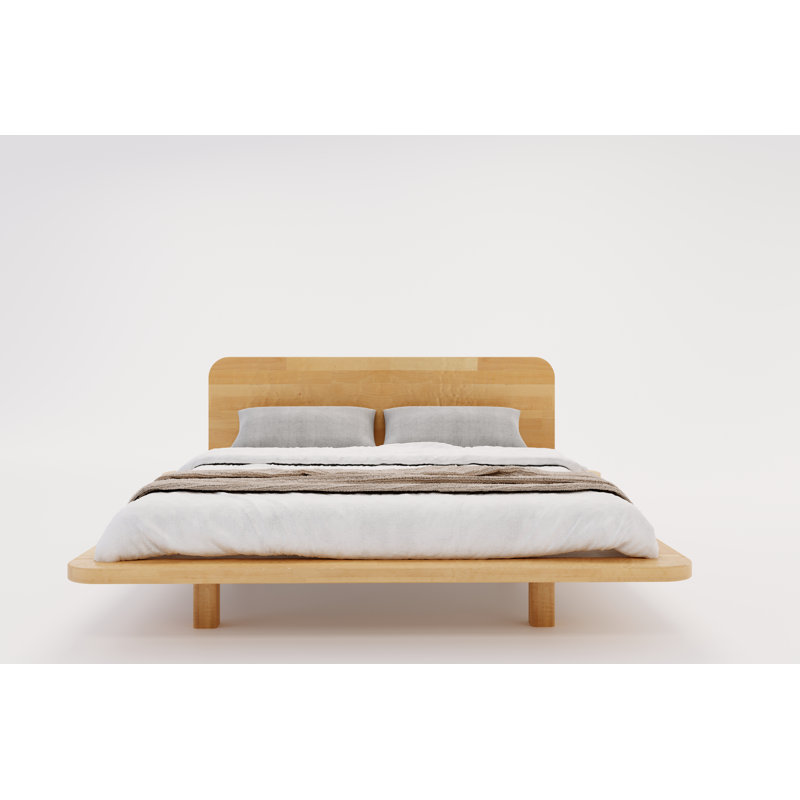 Iyanna Solid Wood Storage Bed, European Double (140 x 200 cm), Natural