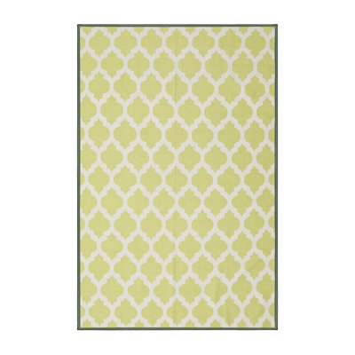 Tapis de zone jaune clair contemporain