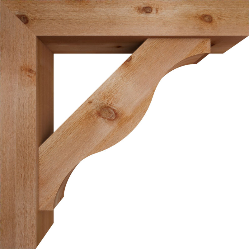 Support Funston Block avec support décalé, 42 x 42, Cèdre rouge occidental de l 8 po (scié brut)