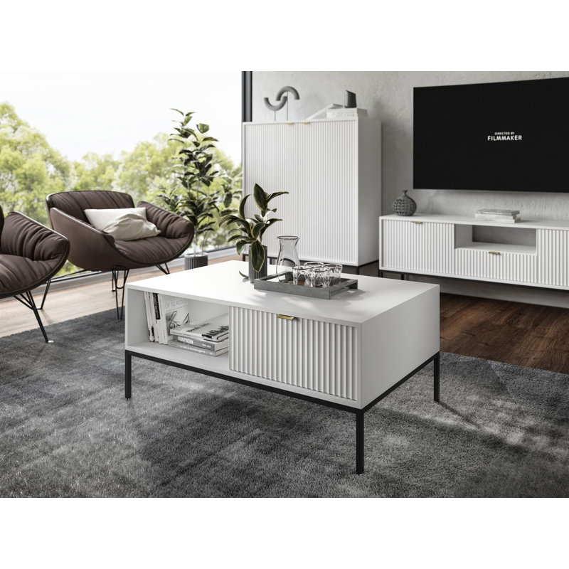 O'Connell Four Leg Coffee Table with Storage