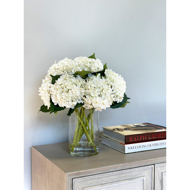 White, Blue And Green Hydrangea Bouquet, White