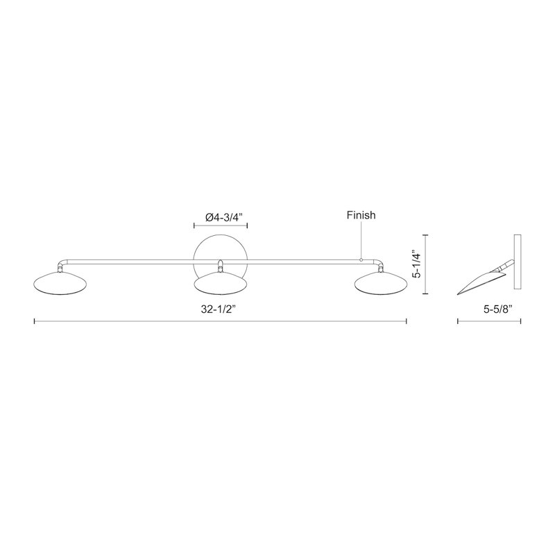 Rotaire 3 - Light LED Vanity Light