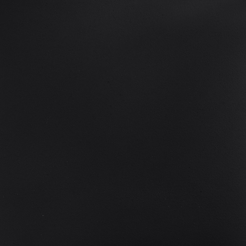 Chaise rembourrée en cuir Virella, Cuir végétalien noir, Noir mat