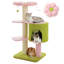 Arbre à chat de 50 po pour chats d'intérieur, poteau à griffes de 4,1 po d'épaisseur avec condo spacieux, tour de chat stable avec plinthe à 2 couches