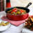 Gibson Everyday Cardinal 7 Piece Nonstick Steel Cookware Set In Red