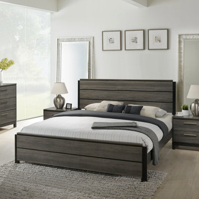 Ioana Contemporary Wood Panel Bed