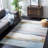 Papillon Abstract Brown/Blue Area Rug-901060296