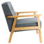 Fauteuil en lin 21,26 po Brookville