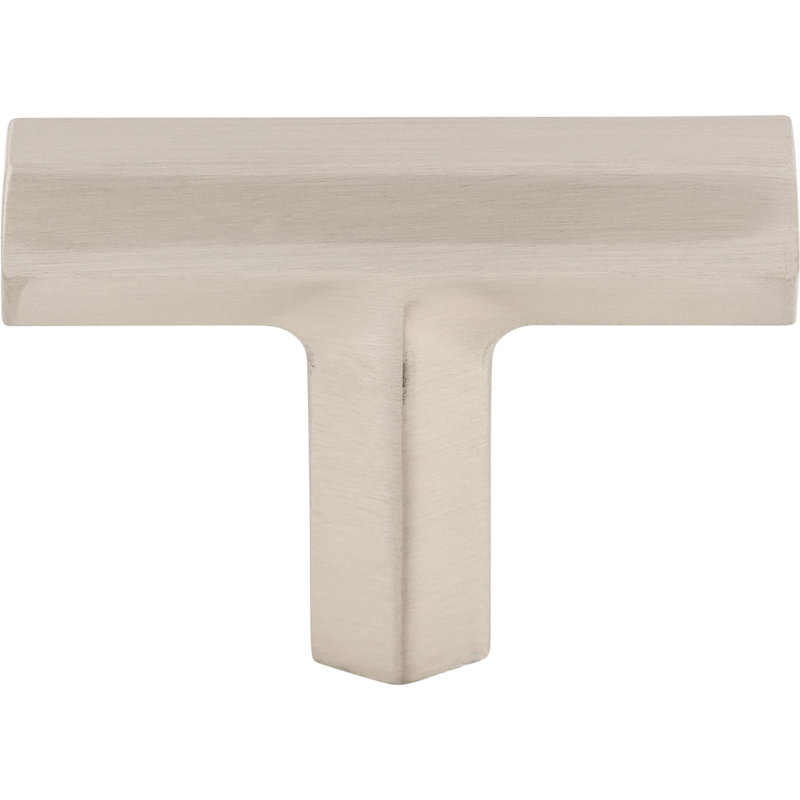 Lydia 1 3/4" Length Geometric Knob, Brushed Satin Nickel