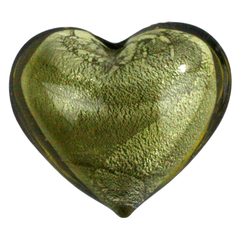 Cœur en verre Johaan, Vert foncé