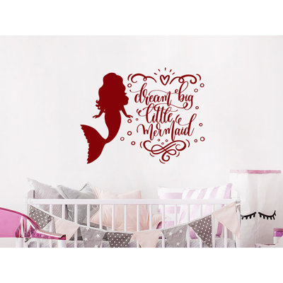 Autocollant mural Dream Big Little Mermaid