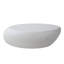 Table basse 43,31 po elliptique en fibre de verre pour salon, table rétro (table basse incluse, sans chaises)